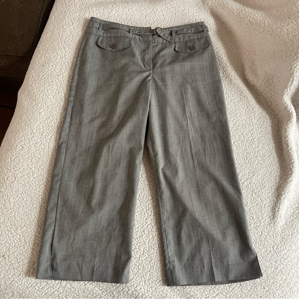 Scott Taylor capri stright leg gray pants size 10